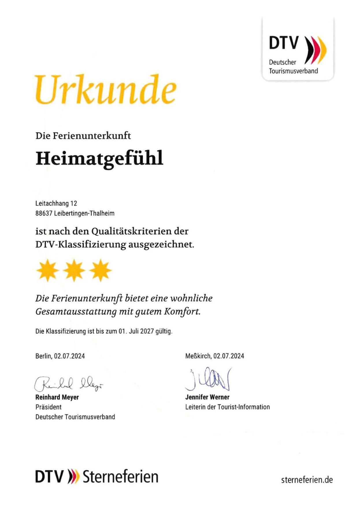 Ferienwohnung Heimatgefuehl Thalheim Leibertingen Exterior photo